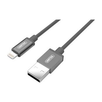 Unitek Y-C499AGY USB (MFI), 100cm, sivý