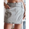 Dámska džínsová sukňa CHILL WRAP Dstreet CY0508 Farba: Šedá - svetlo, Veľkosť: M