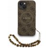 Guess PU Leather 4G Colored Ring Strap MagSafe Zadní Kryt pro iPhone 15 Brown GUHMP15SP4GREGSW (GUHMP15SP4GREGSW)