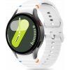 Tech-Protect športový silikónový pre Samsung Galaxy Watch 4/5/5 Pro/6/7/FE Biely TEC313396