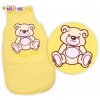 Baby Nellys Spací vak Medvedík TEDDY žltý krémový