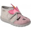 BEFADO 465P110 dievčenské papuče SZ jednorožec 23 465P110_23