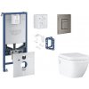 Grohe Rapid SLX - Set predstenovej inštalácie, klozetu, dosky SoftClose, tlačidla Skate Cosmopolitan a súpravy na vhadzovanie tabliet, kefovaný Hard Graphite SANI11BB5130