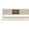 Krémový TV stolík 175x74x45 cm Platt – Teulat