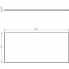 Mexen doska 100 cm biely lesk 91AXX-1004-464-18-00