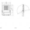 EVN Panthera LED vonkajšie reflektory IP65 30W 4000K - LFE300940