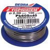 DEDRA Spájkovací cín s tavidlom,2.0mm, 100g, 40%SN, Pb60Sn40 - 31L42010