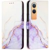 PROTEMIO 83632 ART MARBLE Peňaženkový kryt pre OnePlus Nord CE 4 Lite 5G WHITE PURPLE
