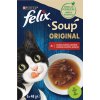 FELIX Soup polievky s hovädzím kuraťom a jahňacím pre mačky 6 x 48 g