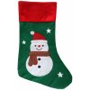 Rappa Vánoční punčocha zelená se sněhulákem