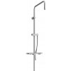 MEXEN - Sprchová súprava T, hladká hadica 150cm, mydlovnička, grafit 79393-66