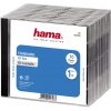 Hama CD Standard box, štandardný obal na 1 CD/DVD, priehľadný/čierny, balenie 10 ks (cena za bal.) - HAMA 44746