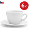 6 × Šálka na cappuccino - český porcelán 200 ml