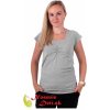Tričko na dojčenie krátky rukáv Klaudia Šedý melír, Veľkosť L/XL+Jožánek Tričko na dojčenie krátky rukáv Klaudia Šedý melír, Veľkosť L/XL