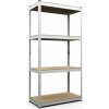 Metkas Budget ZM Regál 160 x 90 x 40 4 police MDF zinek kov