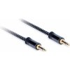 AQ Premium PA40030 3 m Biela-Čierna Hi-Fi AUX kábel