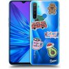 Picasee silikónový prehľadný obal pre Realme 5 - Christmas Stickers