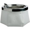 MARINE BUSINESS Popolník s vekom LEATHER biely Ashtray With Lid Windproof - White