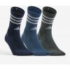 adidas vysoké športové ponožky 3 páry modré sivé