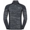 Pánske tričko s integrovanou kuklou Odlo, BL TOP WITH FACEMASK L/S BLACKCOMB ECO tmavo sivá,sivá XL