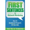 First Sentences For Network Marketing (TOM BIG SCHREITER)(Brožovaná)