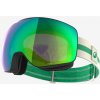 WEDZE Lyžiarske okuliare G900 S HD bielo-zelené L