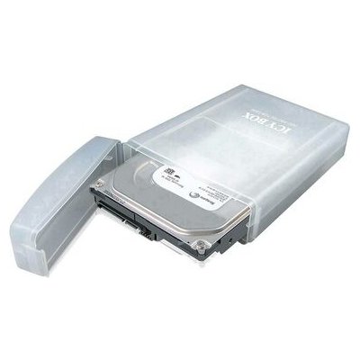 Púzdro Icy Box IB-AC6025-3 číra / plastové box na uskladnenie 3.5 HDD IB-AC602a