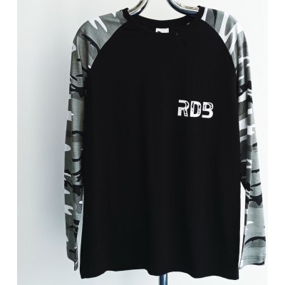 RDB tričko FIGHT LOGO black camo/white - S