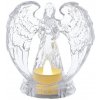 LED sviečka Anjel transparentná 10,7 × 11,1 cm