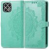 Peňaženkové puzdro Embossing Pattern Mandala Flower zelené – T Phone 2