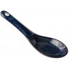 Made in Japan Japonská ramen lyžica INDIGO BLUE 15 cm modrá keramika