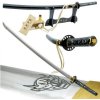 Single Katana Kill Bil + stojan single + set na čistenie mečov, Katana Čierna Mamba, Stojany Stojan na katanu HATTORI HANZO single stolový