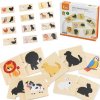 Viga Toys VIGA Drevené puzzle Zvieracie tiene