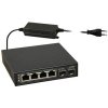 SFG64 - Switch PoE 4xPoE + 2xUplink 10/100/1000 Mbps, 120W - Pulsar