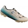 Shimano SH-RX600 gravel tretry béžová/modrá vel. 45
