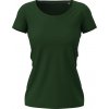 Claire Crew Neck Tričko dámske STEDMAN, zelená Bottle, S