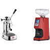 La Pavoni Europiccola Lusso + Eureka Atom 60, ferrari red