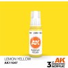 AK Interactive akrylová barva Lemon yellow 17 ml