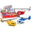 LEAN TOYS Záchranársky vrtuľník, kovový – 3 typy