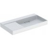 Geberit ONE - Umývadlo, 90x48x14 cm, skrytý prepad, bez otvoru na batériu, vodorovný odtok, KeraTect, biela 505.044.00.1