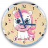 ModernClock Detské nástenné hodiny Mirro Jednorožec 30 cm viacfarebné