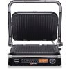 Kontaktný, elektrický panini gril ALPINA-NK 247344 strieborný, 2100 W