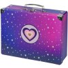 Skladací školský kufrík Srdca s kovaním