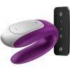 Satisfyer Double Fun - inteligentný párový vibrátor (fialová)