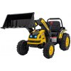 Joko elektrický Traktor Pushdozer s Predným Nakladačom žlutá