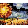 Diamondi Diamantové maľovanie - MILENCI NA VEČERNEJ PRECHÁDZKE Rámovanie: bez rámu a bez vypnutia plátna, Rozmer: 40x50 cm