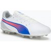 Detská futbalová obuv/ kopačky PUMA King Match FG/AG Jr puma white/bluemazing/flat light grey/sunset glow