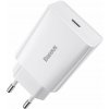 Nabíjačka do siete Baseus Speed Mini Quick Charger 1C 20W EU White (CCFS-SN02)