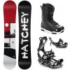 Hatchey Legacy snowboard + Raven Fastec FT360 black viazanie + Raven Flush MOZ topánky - 160 cm Wide + L (EU 41-44)