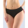 Gina Dámske francúzske nohavičky bezšvové bedrové jednofarebné Bamboo PureLine 04015P čierne